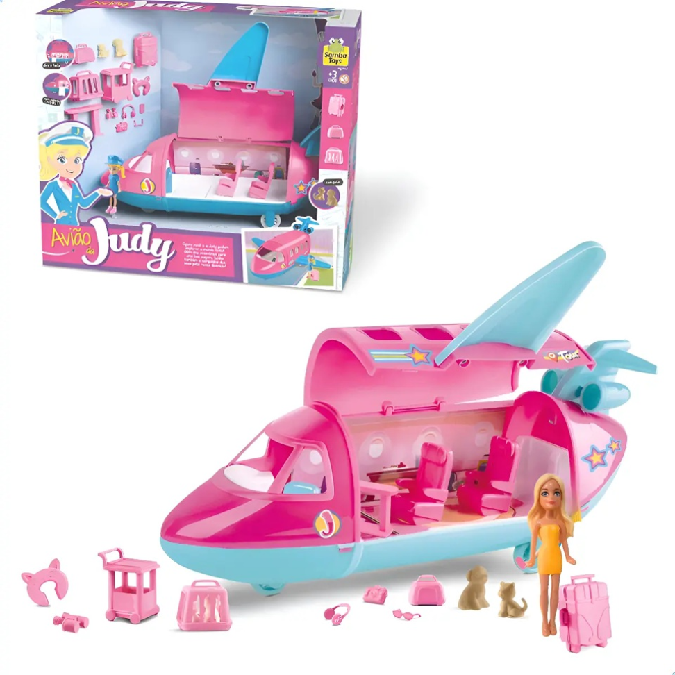 Avião Da Judy Com Acessórios