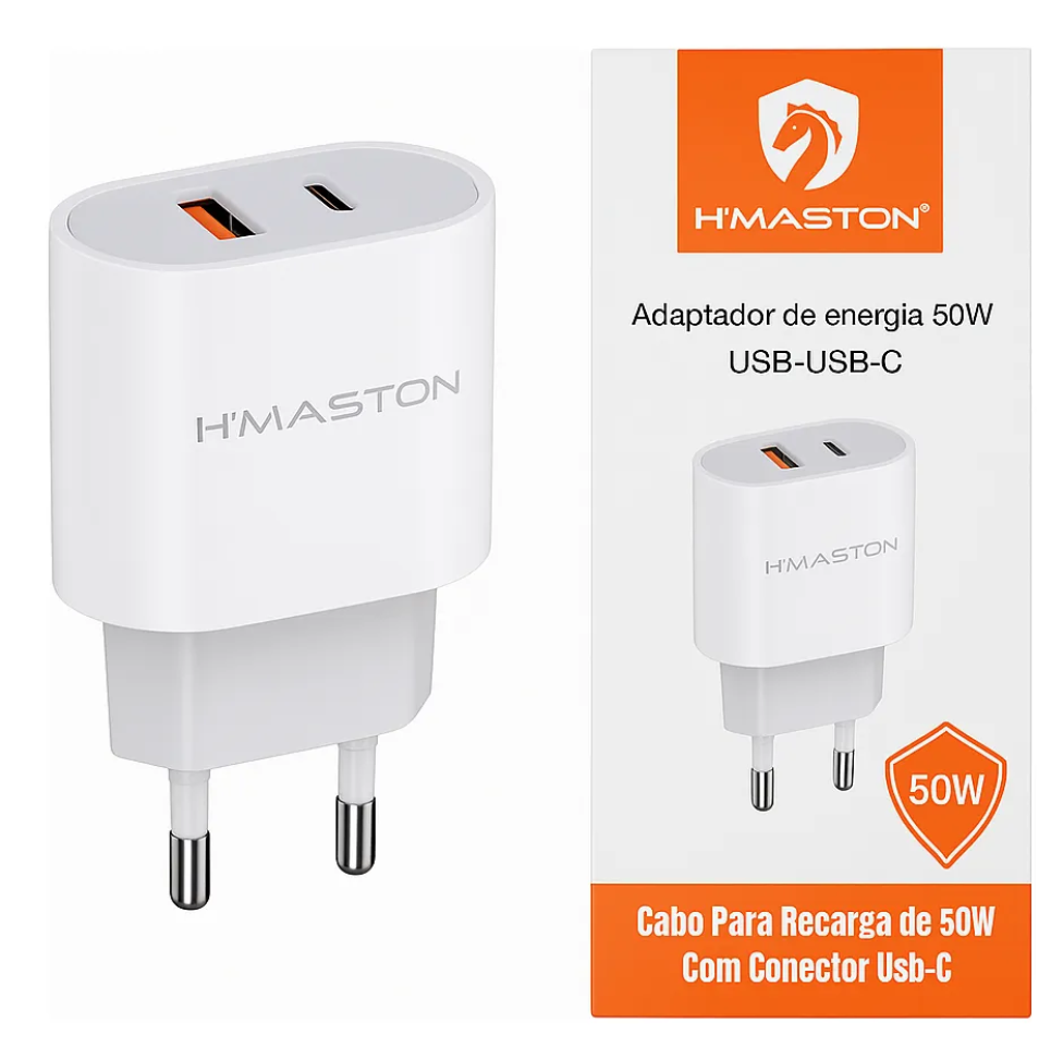 Adaptador De Energia Turbo 50w Usb/usb-c