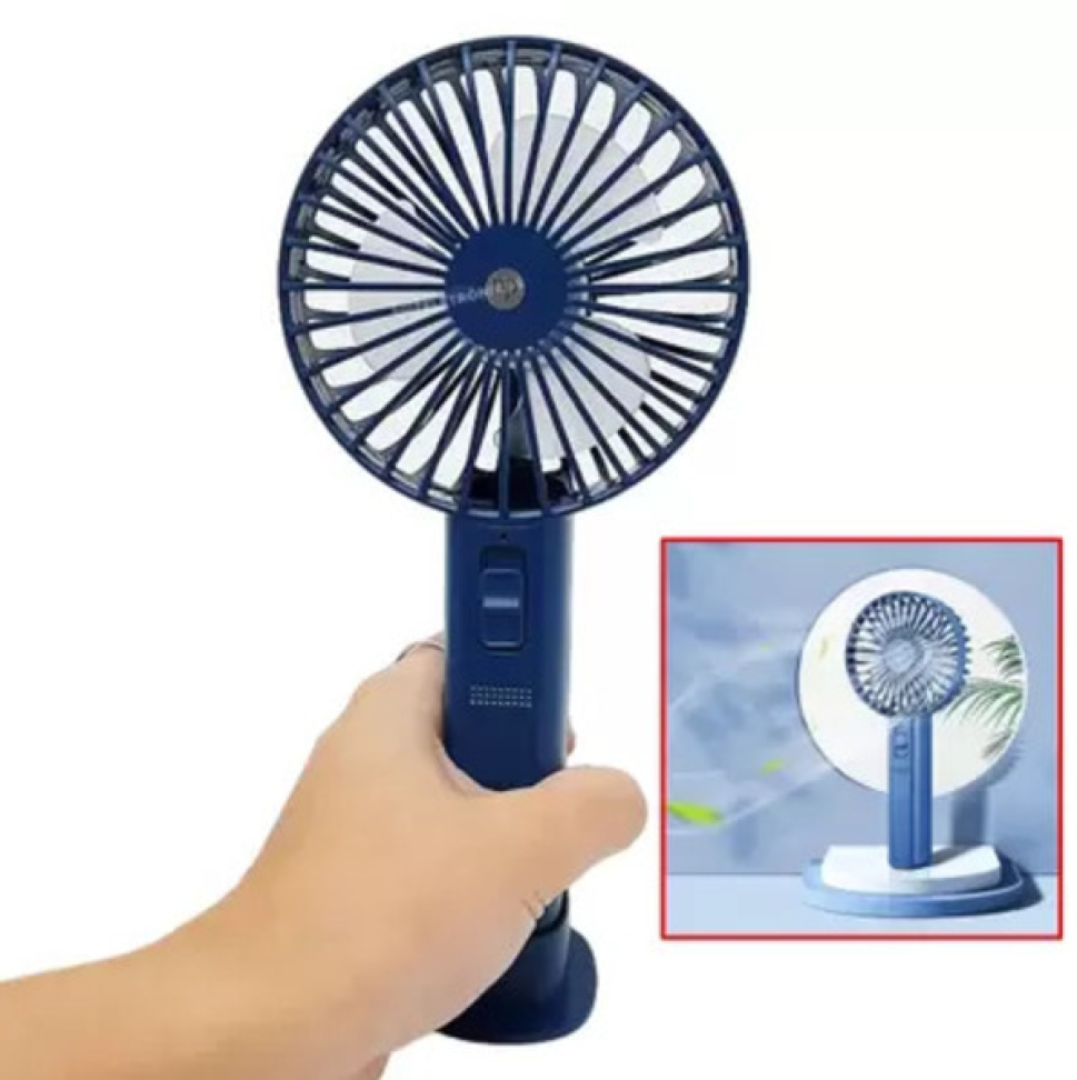 Ventilador De Mesa Portátil Recarregavel Usb 2 Velocidades