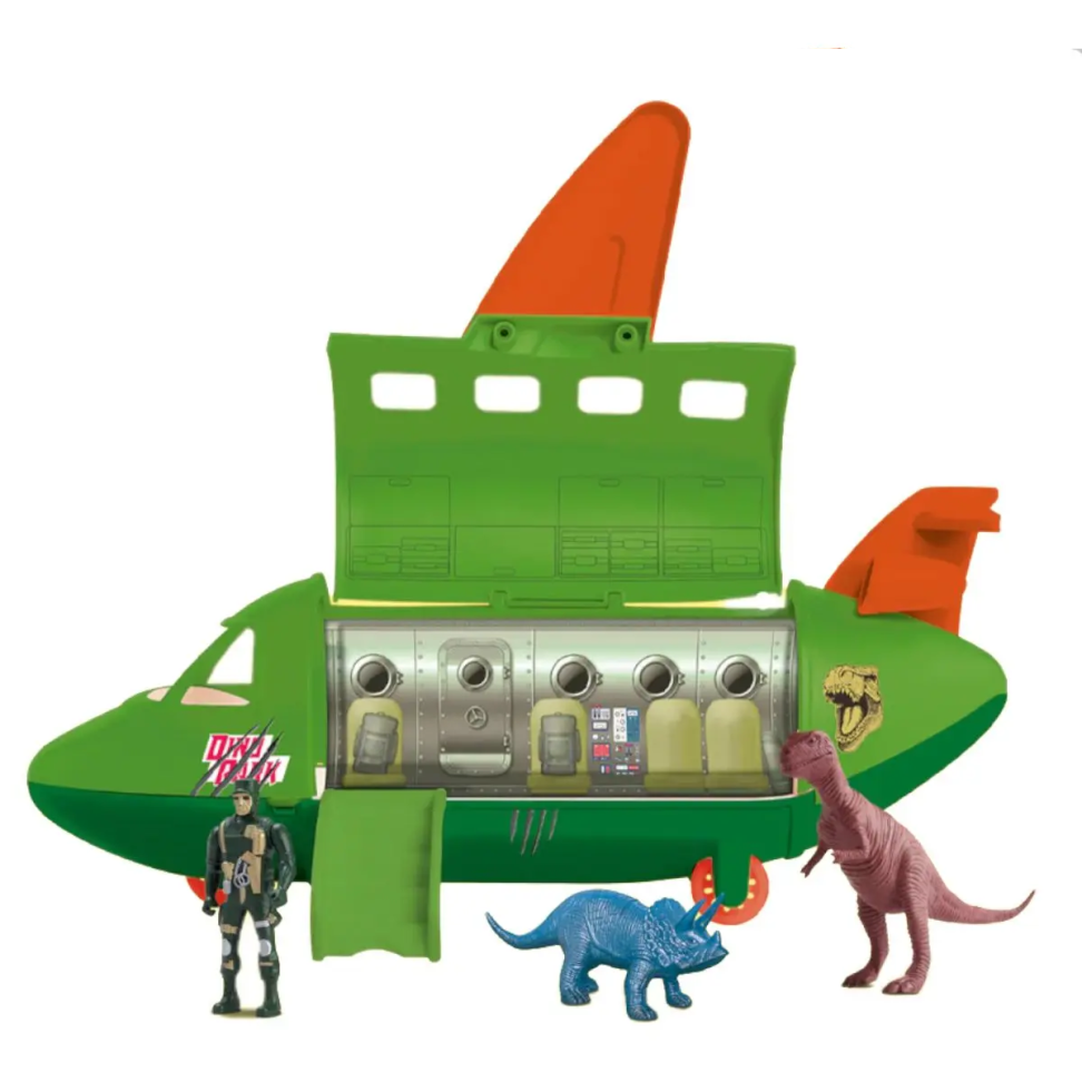 Avião Com Dinossauro Tour Jurassico Dinopark