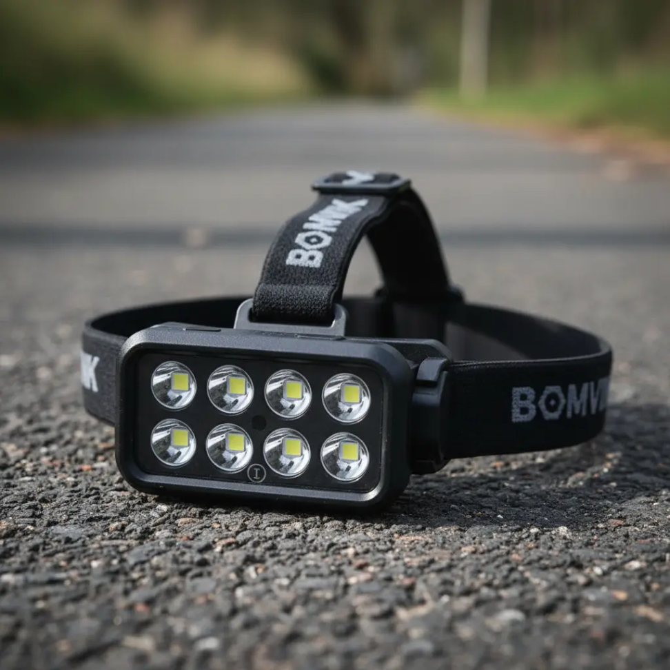 Lanterna De Cabeça 8 Leds