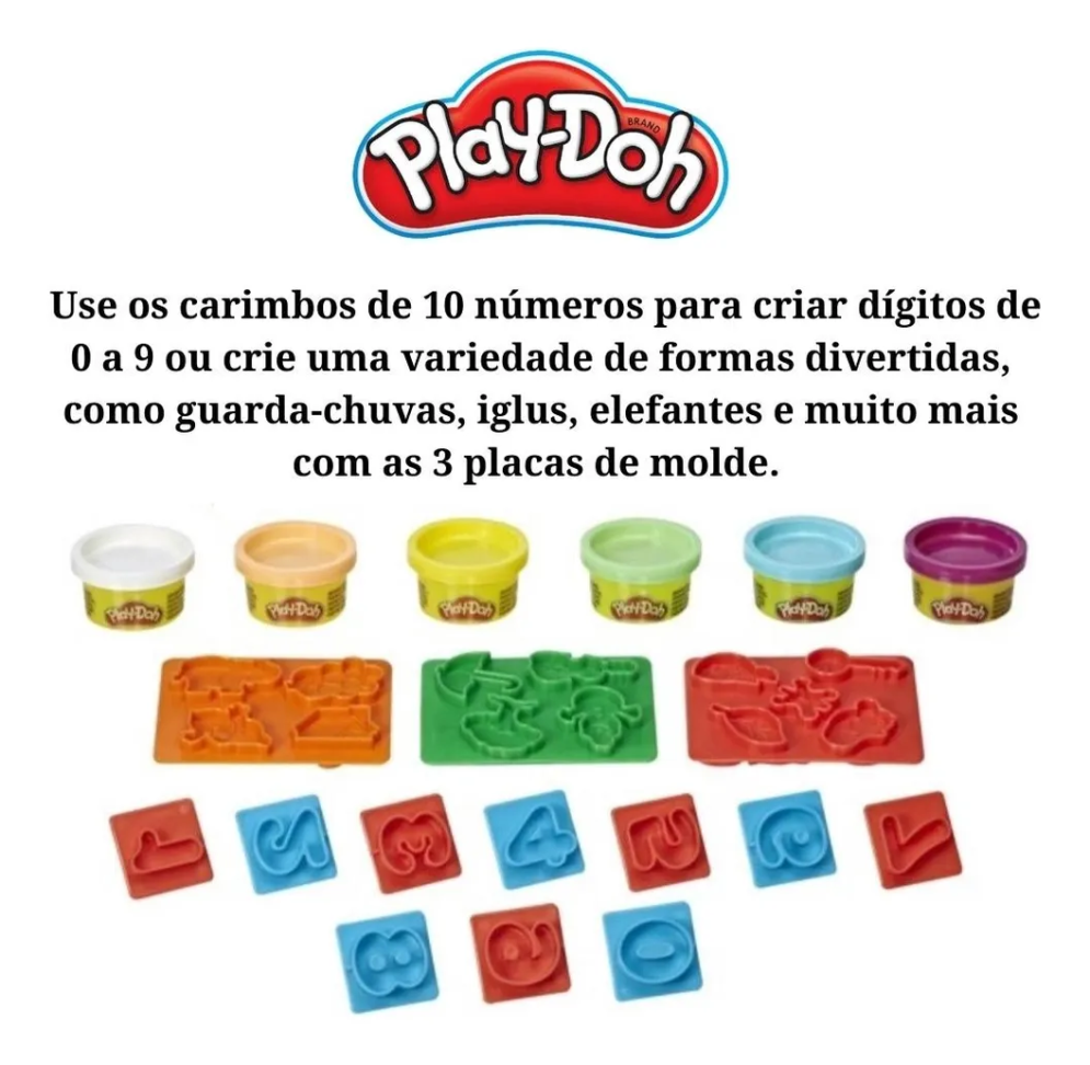 Conjunto Massinha  de Modelar Número Play-Doh Hasbro