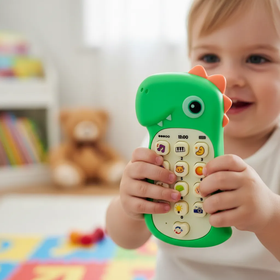 Brinquedo Celular Interativo com Som E Luzes - Dinossauro