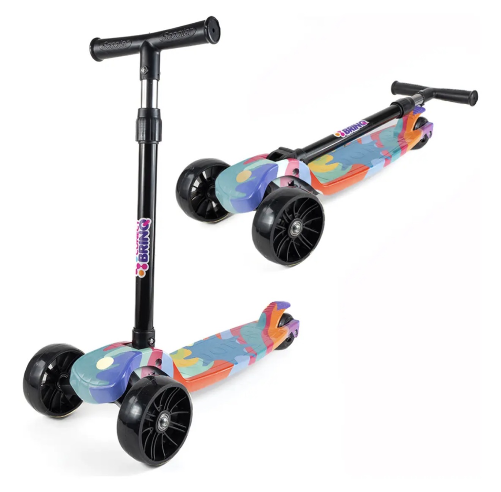 Patinete Infantil 3 Rodas Dobrável Com Led - #4