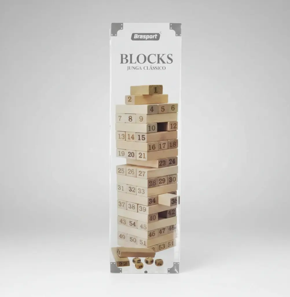 Jogo Jenga Clássico Caiu Perdeu