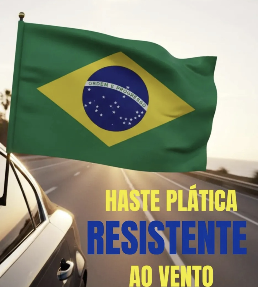 Kit 2 Bandeiras Do Brasil Para Vidro De Carro - #3