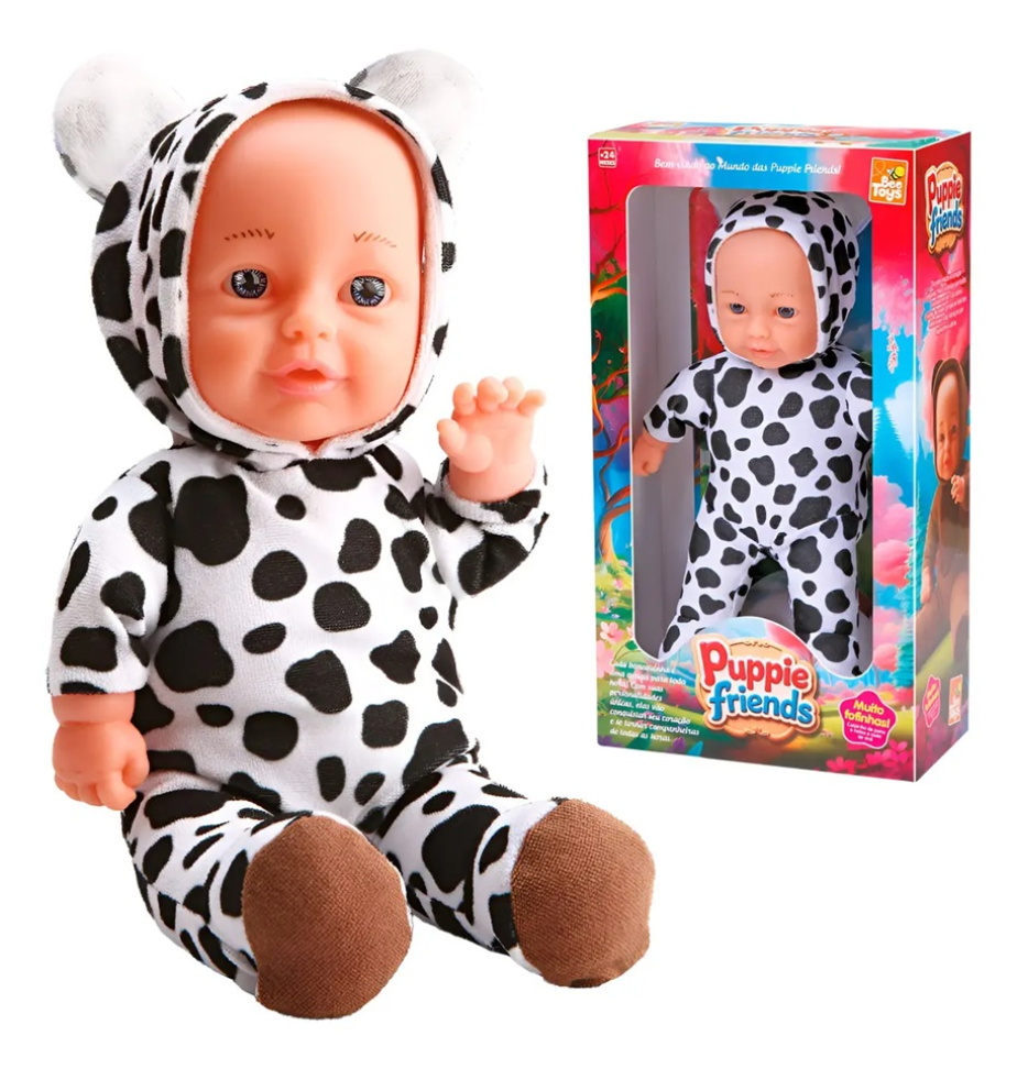 Puppie Friends Boneca Vestida De Animais