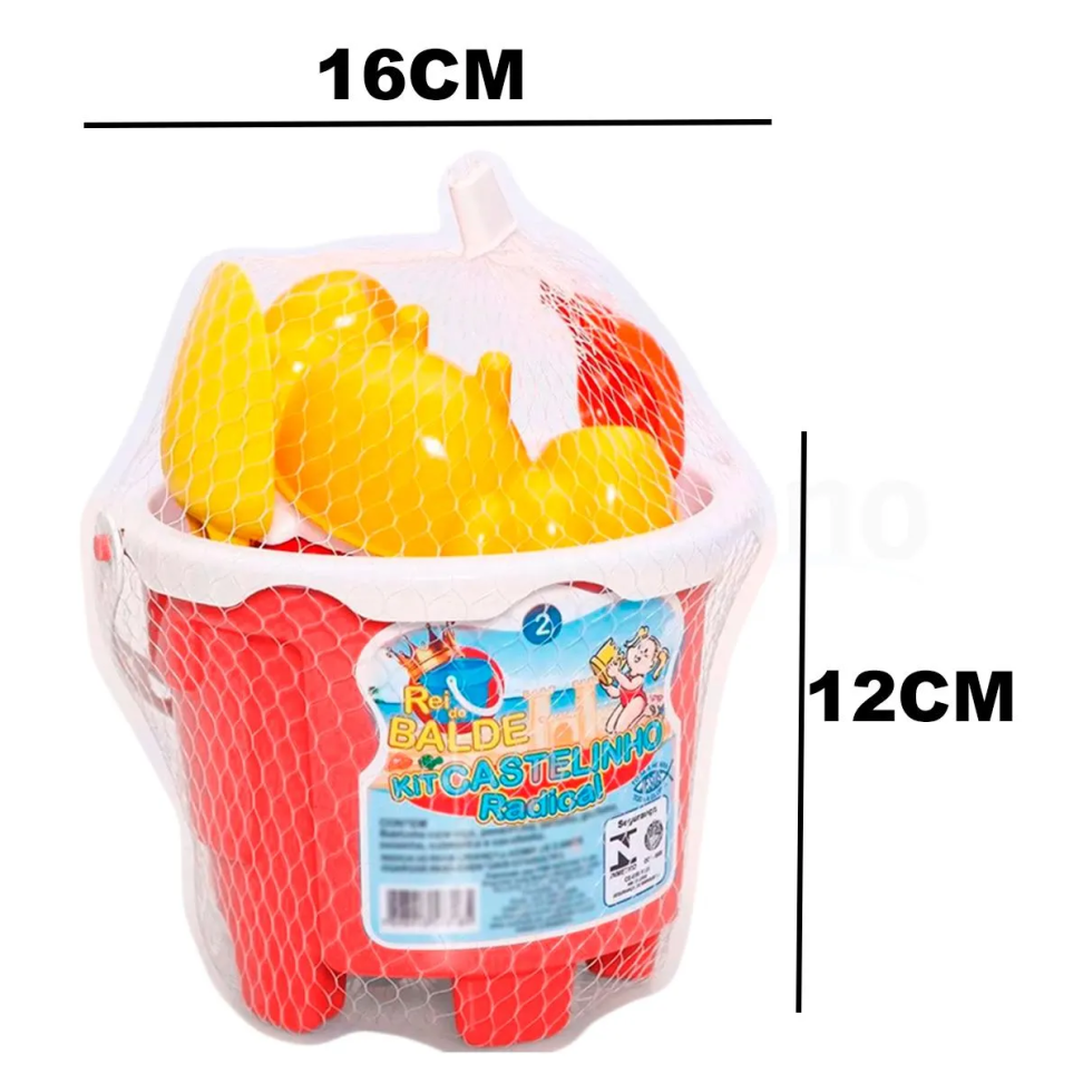 Baldinho de Praia com acessórios
