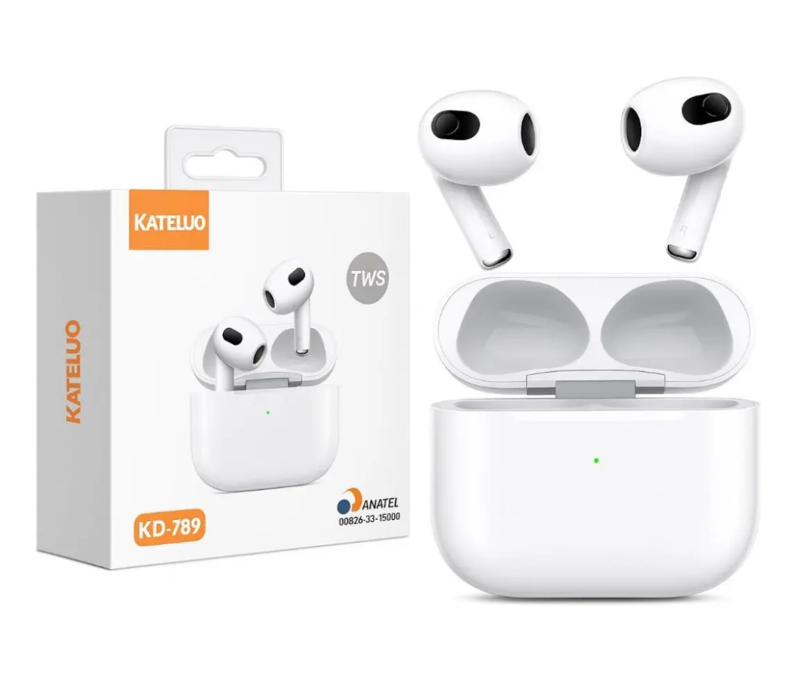 Fone De Ouvido Bluetooth  Kd789 Branco Tws 5.3