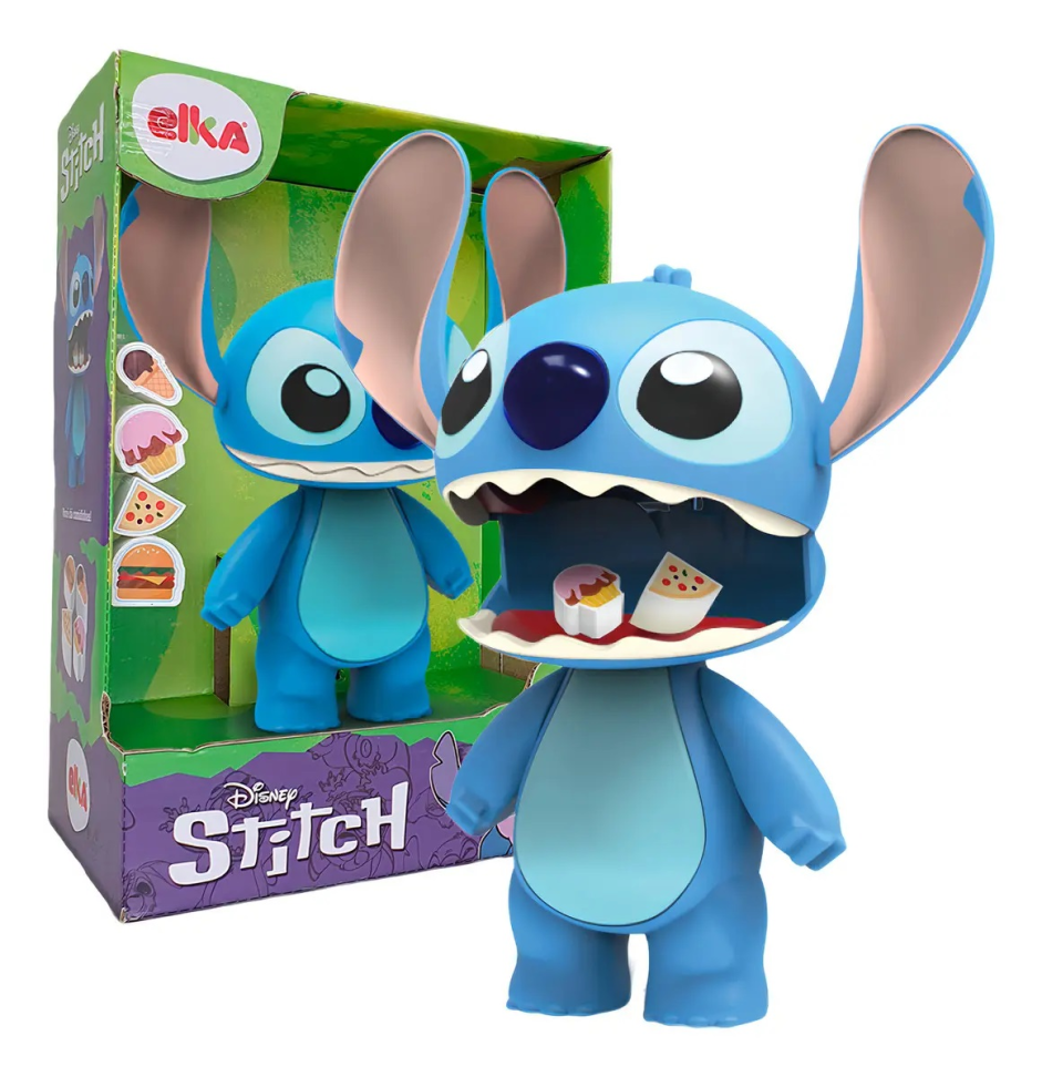 Boneco Oficial Do Stitch Disney 24 Cm - Abre A Boca