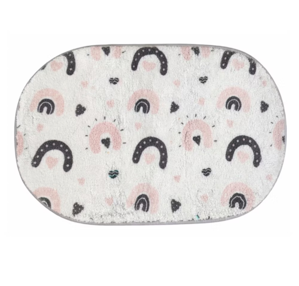 Tapete Decorativo Para Quarto Infantil Peluciado Antiderrapante 40cmx60cm - #4