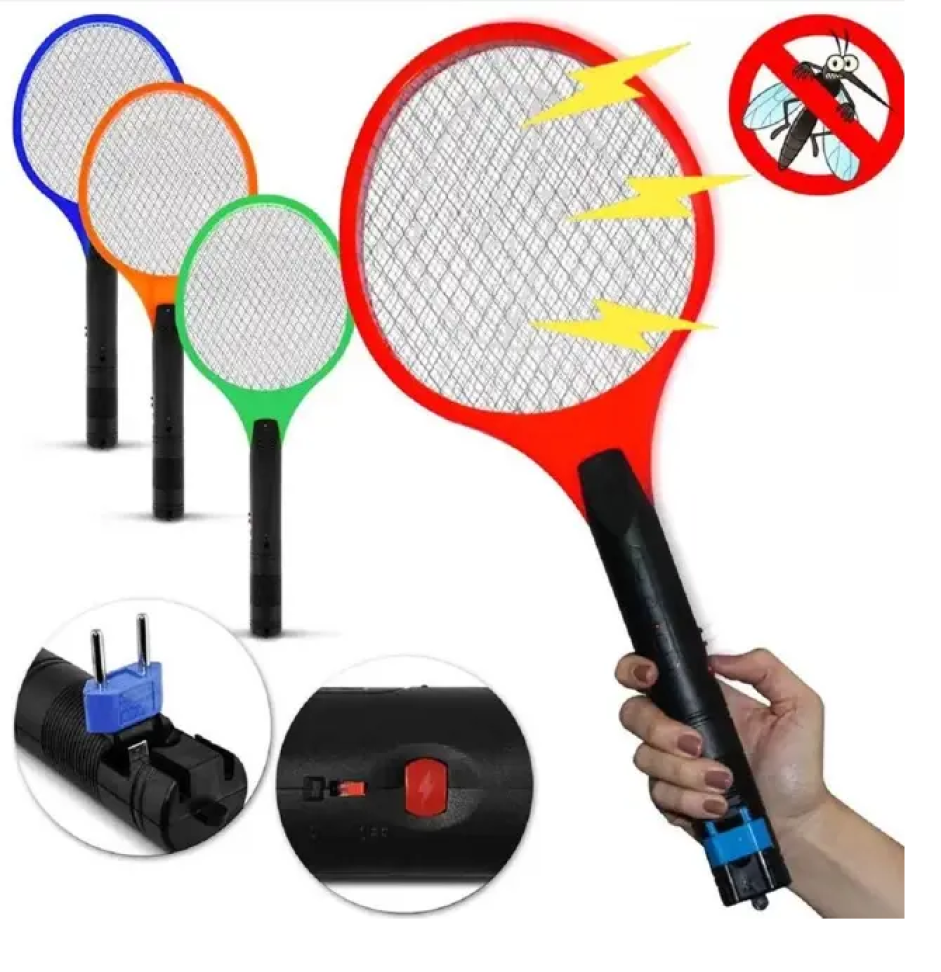 Raquete Mata Mosquito Recarregável Bi-Volt