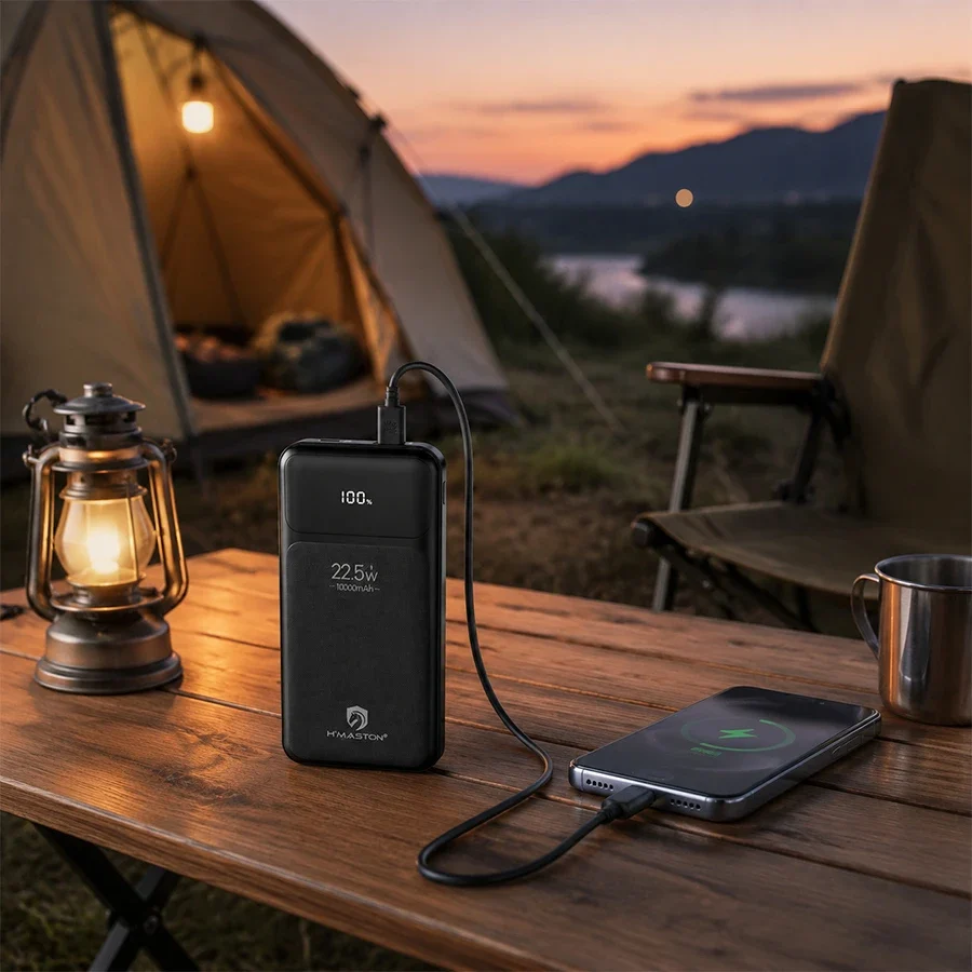 Power Bank 10000mAh 22.5W com Cabo Integrado