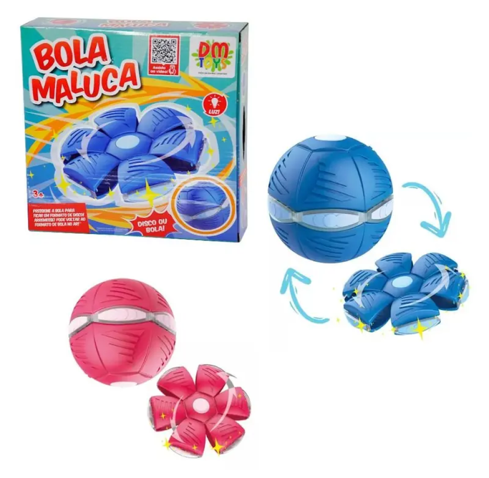 Bola Maluca Brinquedo Batata Quente Led