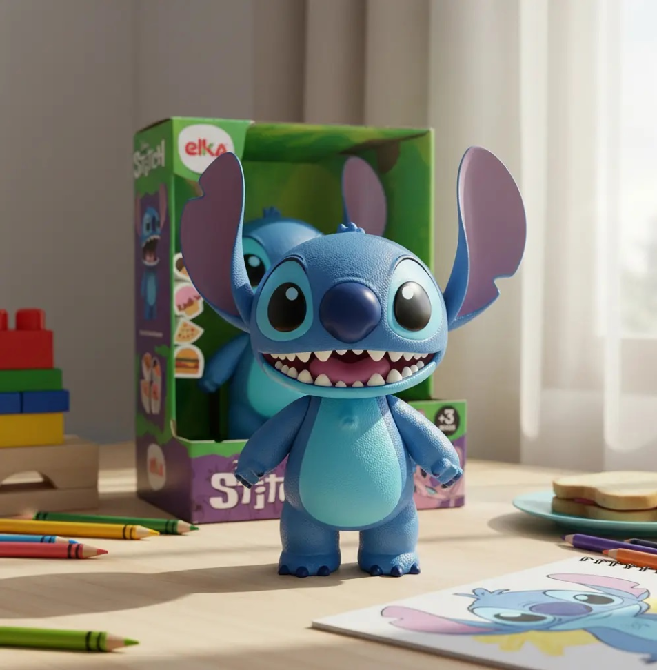 Boneco Oficial Do Stitch Disney 24 Cm - Abre A Boca