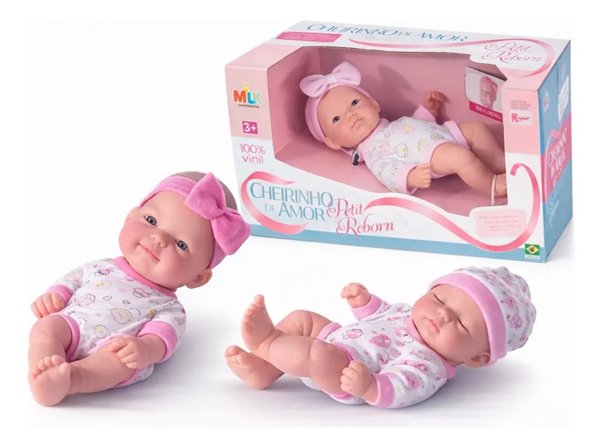 Boneca Petit Reborn Cheirinho De Amor