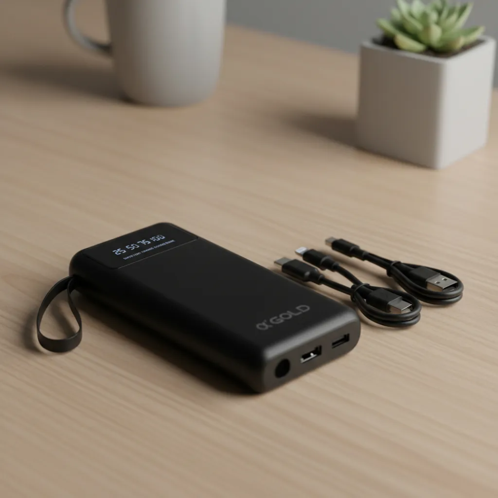 Carregador Portátil PowerBank Gold 10000Mah