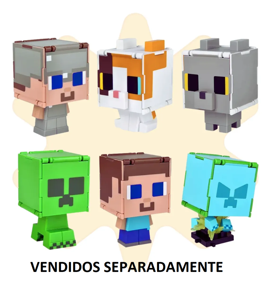 Boneco Minecraft 2 Em 1