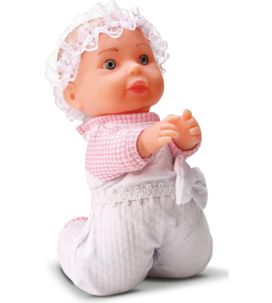 Boneca Bless Baby Oração Pai Nosso Ajoelhada