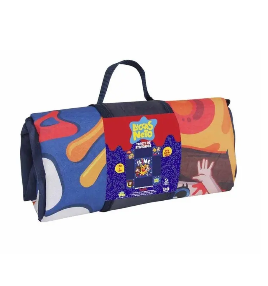Tapete de Atividades Infantil Luccas Neto Slime com Alças - BabyGo