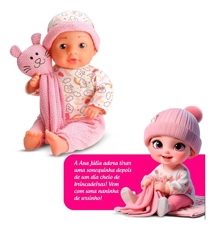 Boneca Ana Julia Com Roupinha E Naninha - #3