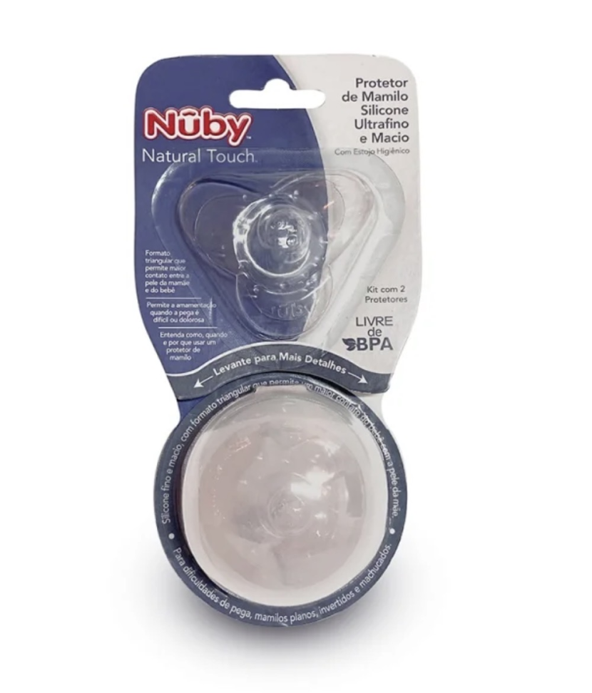 Protetor Mamilo Silicone Ultrafino Com Estojo