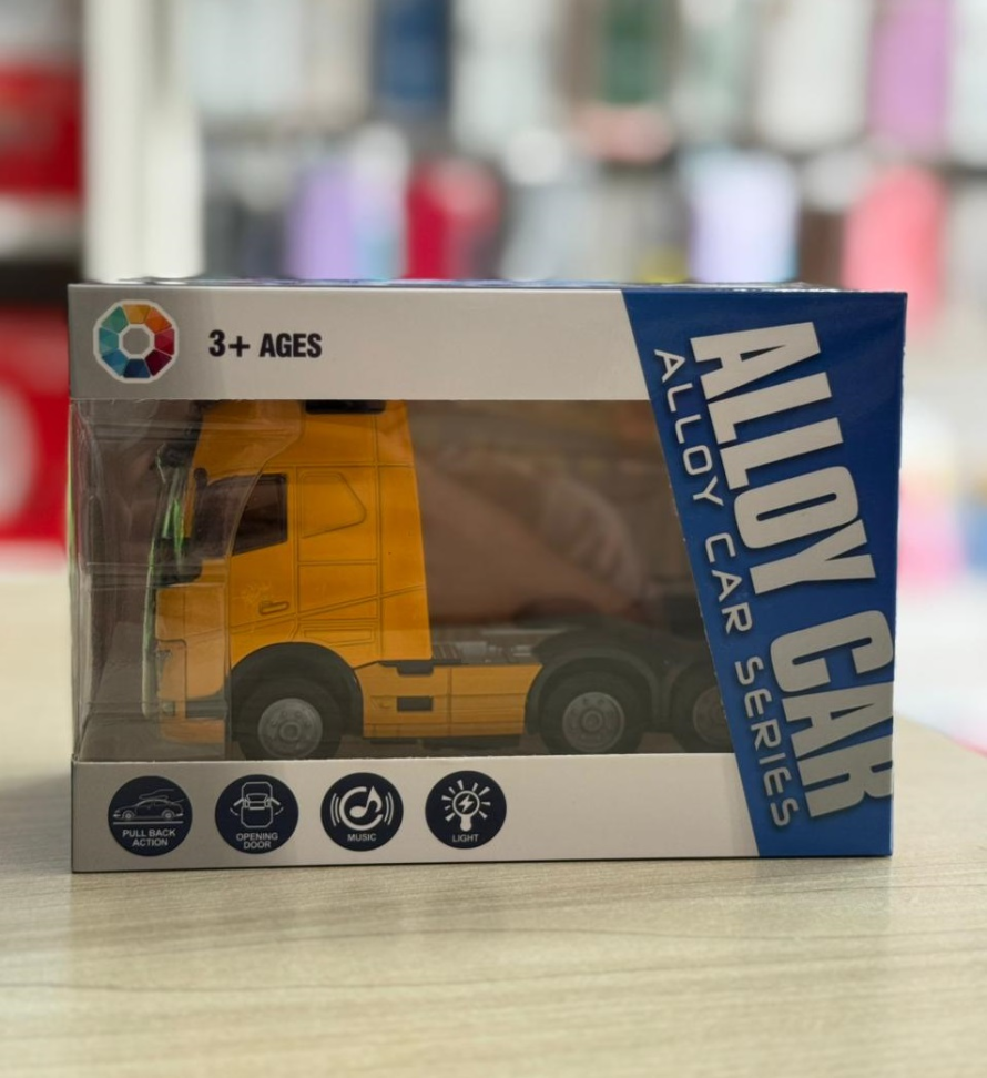 Caminhão Miniatura em Metal C/ Som e Luz Colecionável