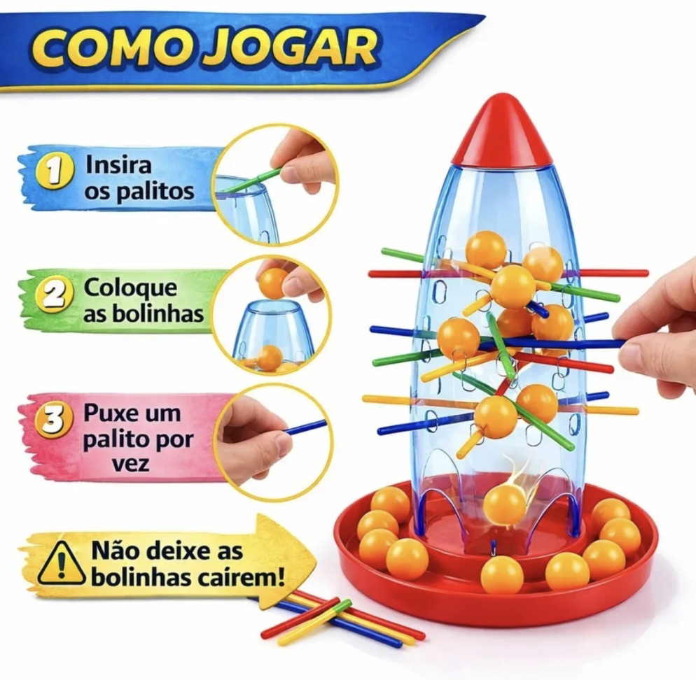 Jogo Tira Varetas c/ Bolinhas