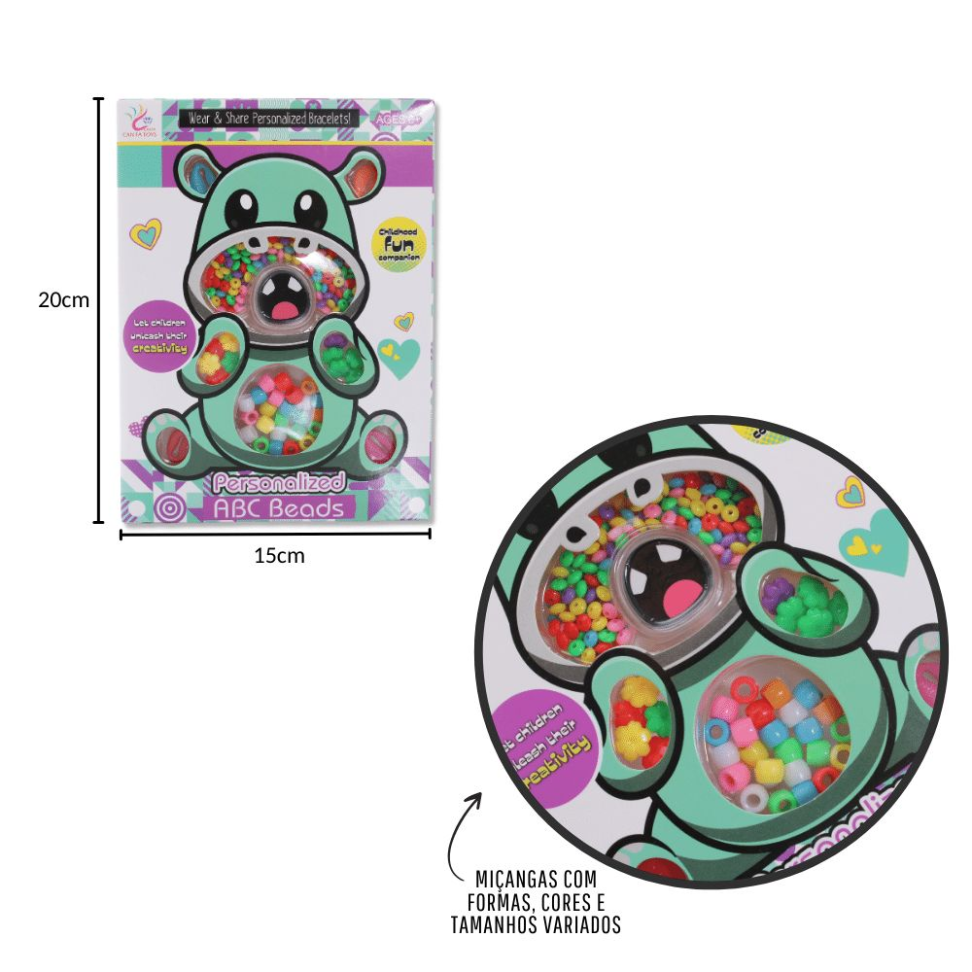 Kit Pulseira Infantil Bichinhos