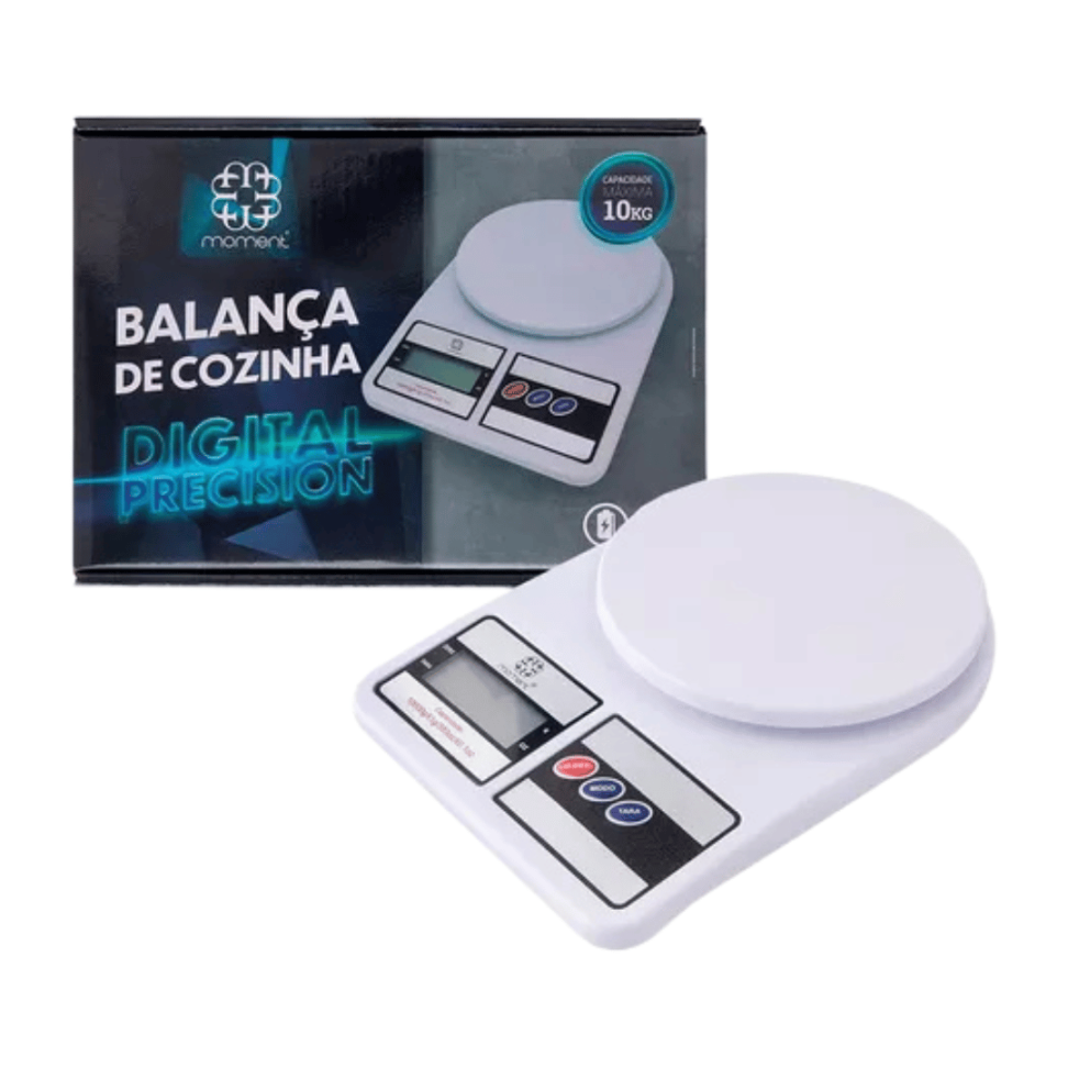 Balança de Cozinha Média 10kg Moment