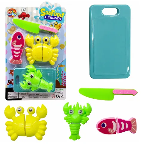 Kit Animais Com Velcro e Tabua De Cozinha