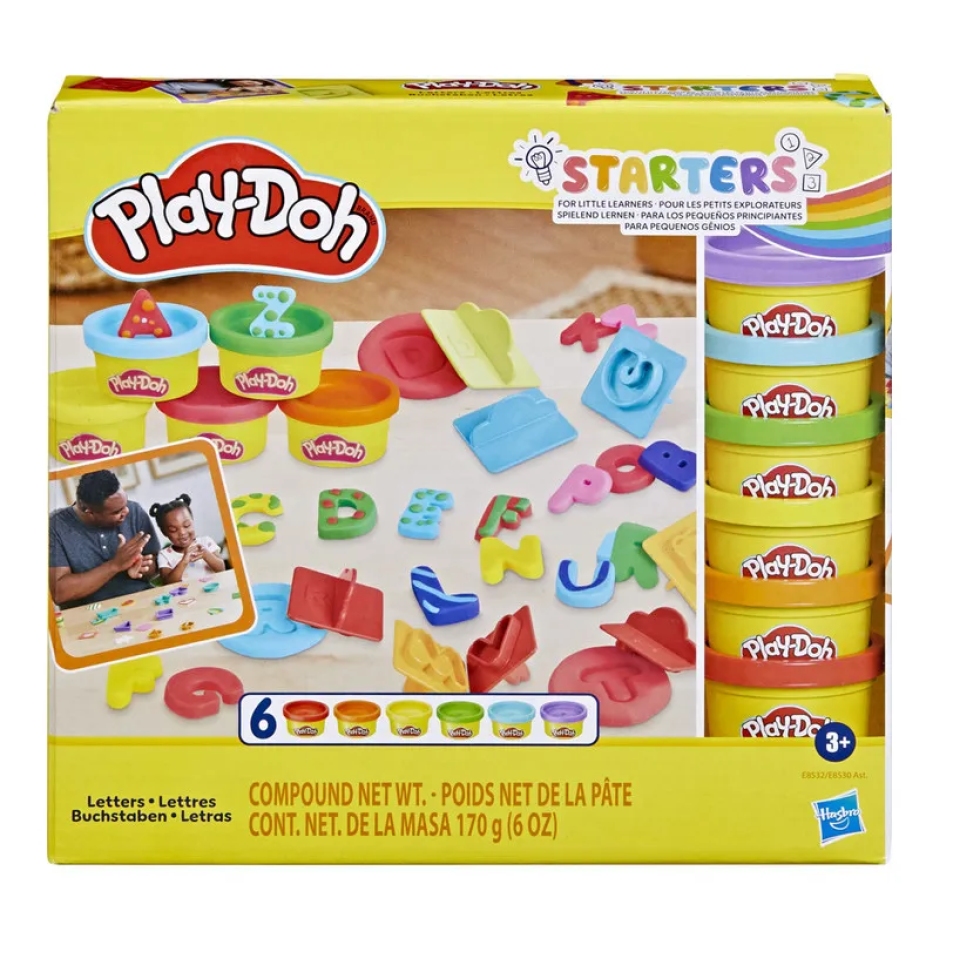 Conjunto De Massinhas Moldes De Letras Play-doh