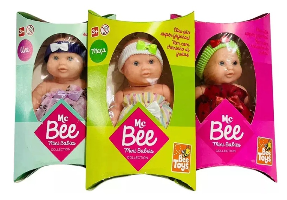 Boneca Mini Babies c/ Cheirinho de Frutas
