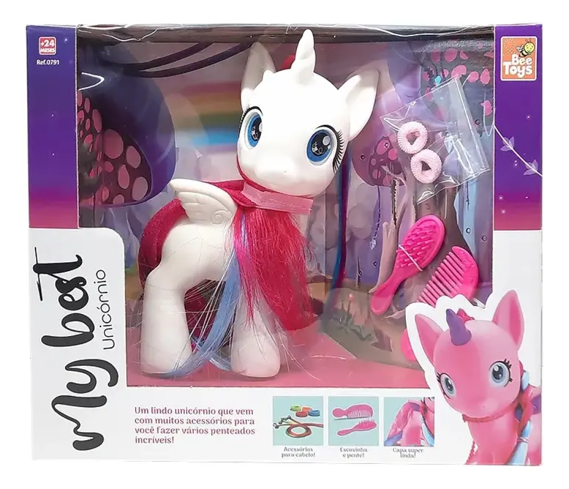 My Best Unicornio Com Acessório Para Cabelo
