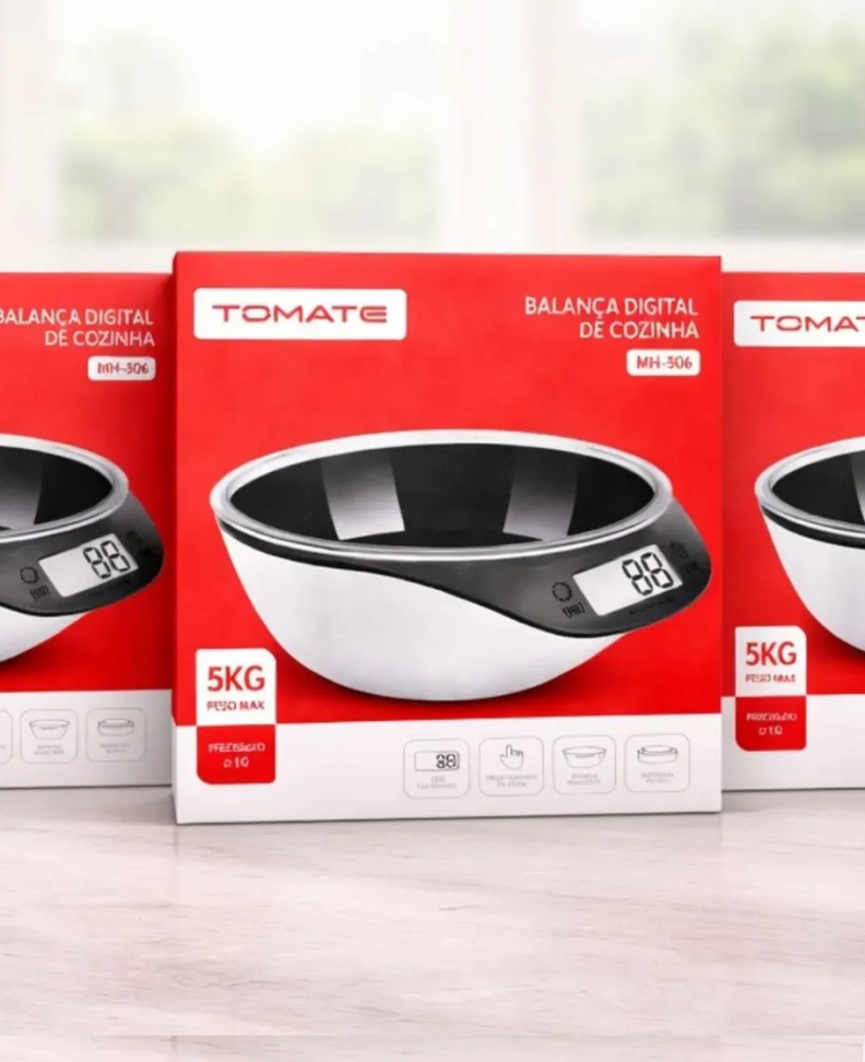 Balança Digital c/ Tigela Para Cozinha Alta Precisão 5kg