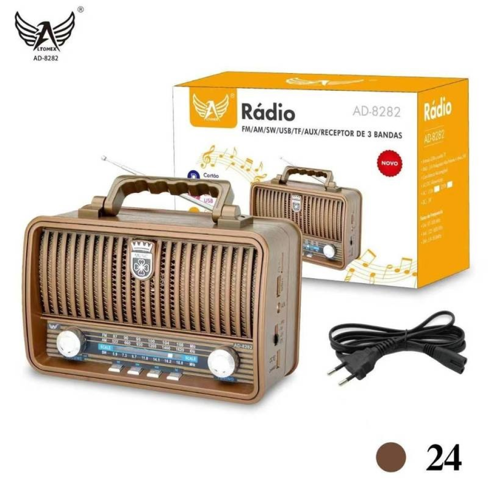 Rádio Retro Bluetooth AM / FM