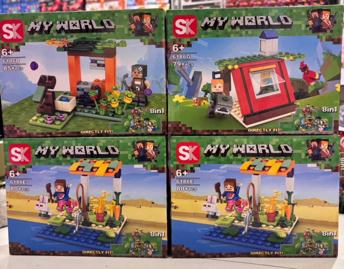 Blocos de Montar My world (Modelos Variados)
