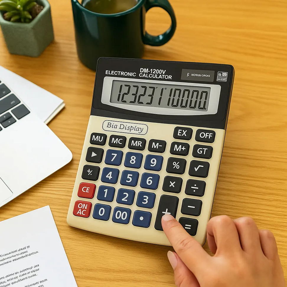 Calculadora Grande De Mesa 12 Dígitos Escritório