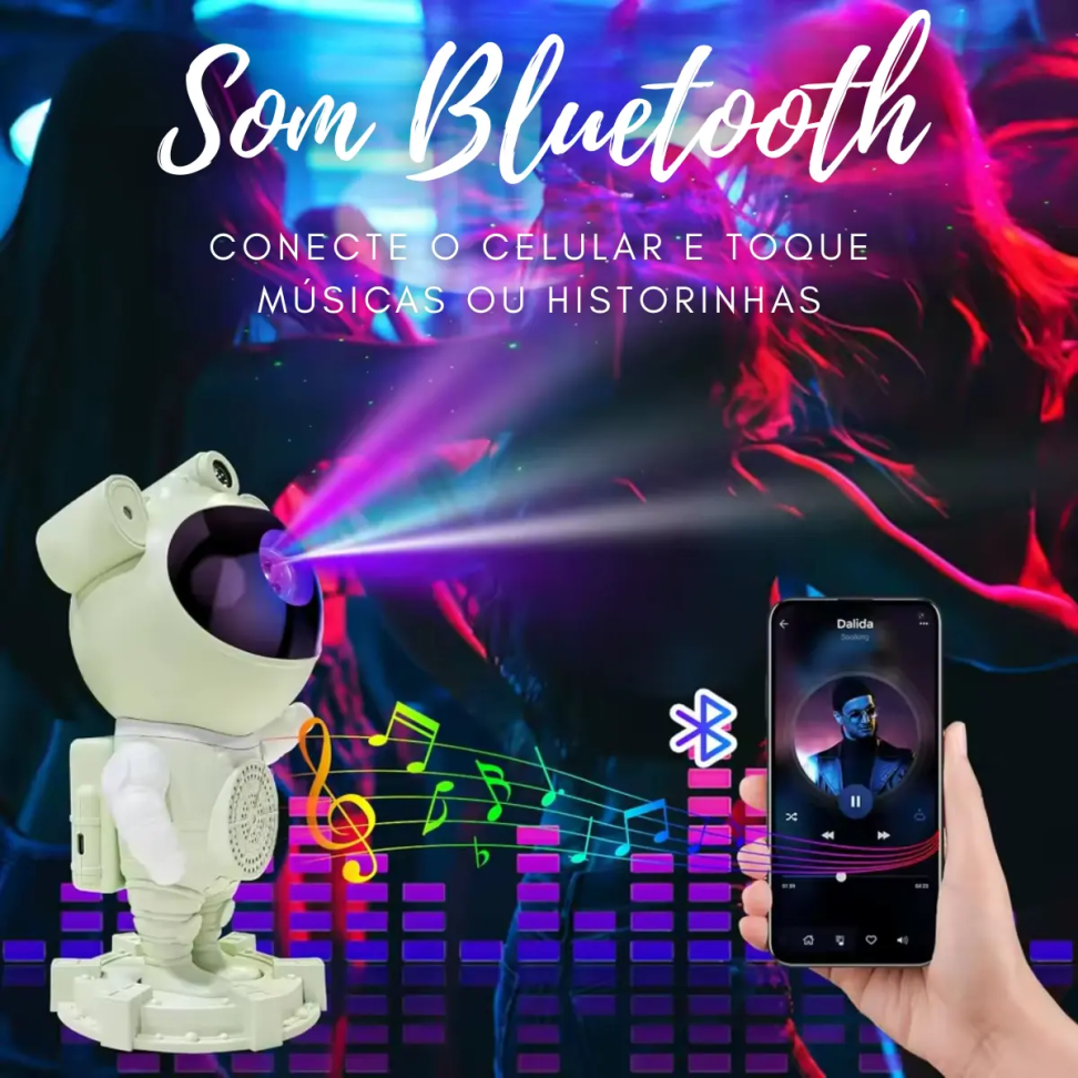 Astronauta Projetor c/ Som Bluetooth - #3