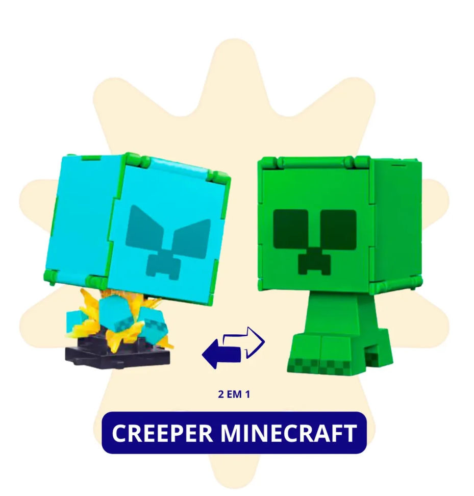 Boneco Minecraft 2 Em 1 - #4