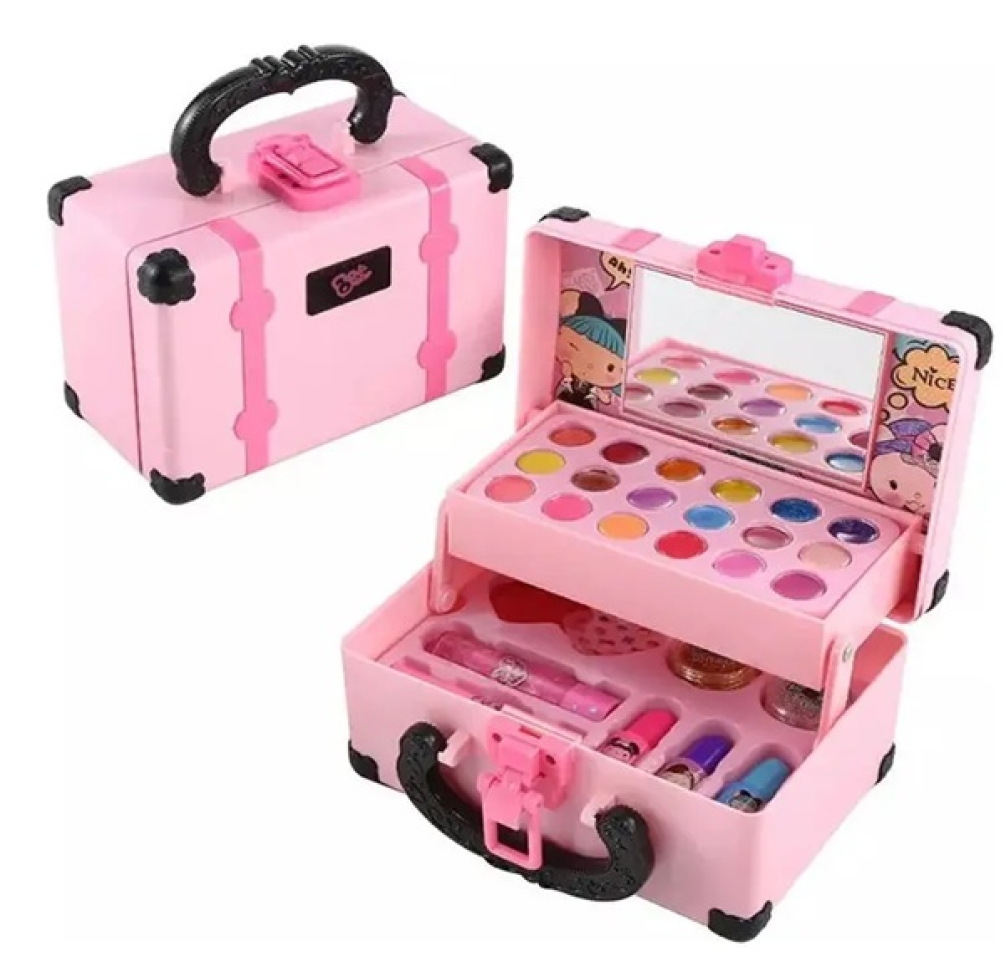 Maleta de Maquiagem Infantil e Espelho