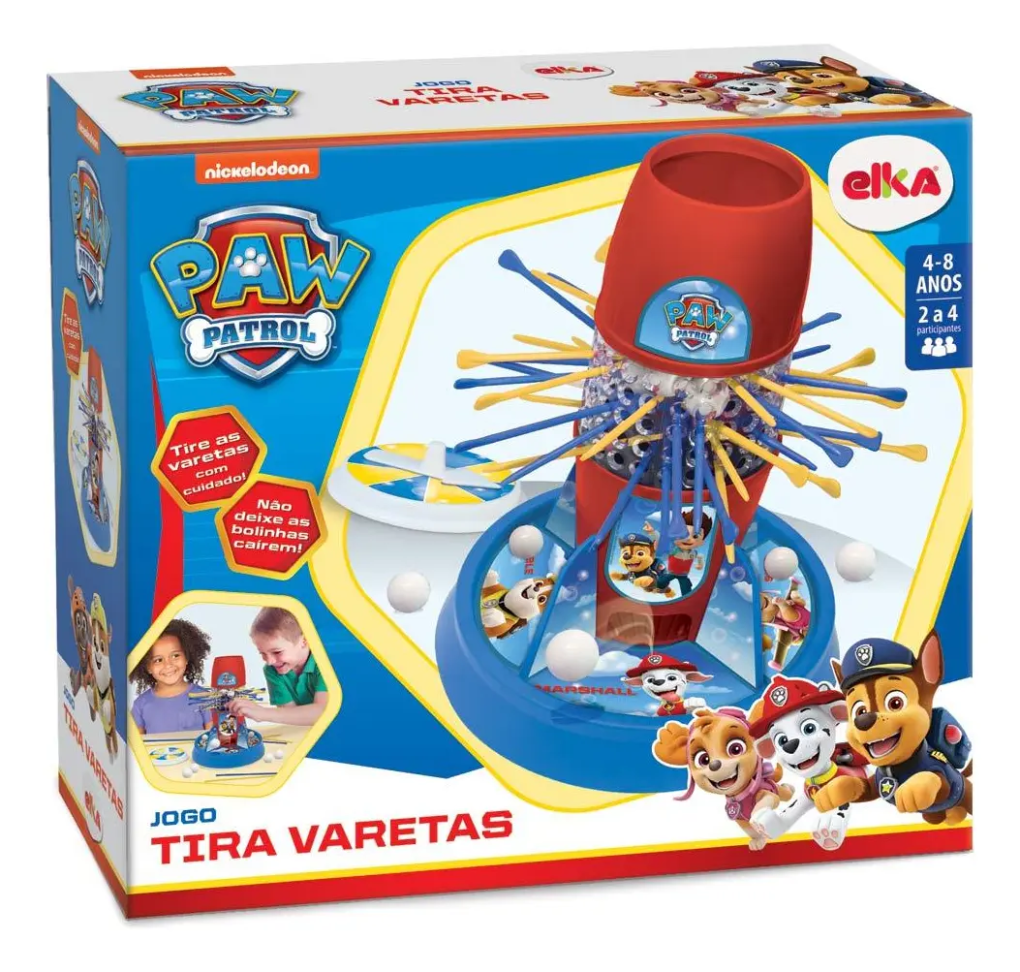 Jogo Tira Varetas Patrulha Canina Elka