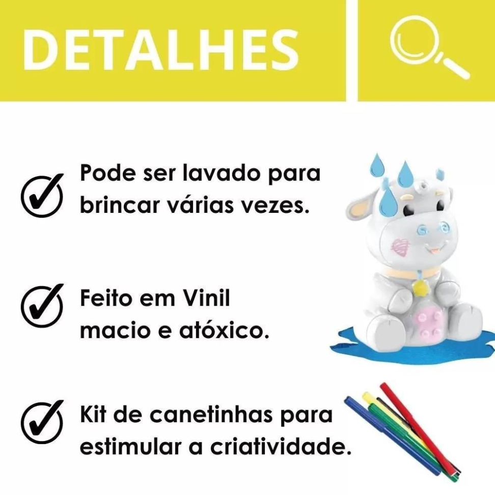 Brinquedo Vaquinha de Pintura Com Canetinhas - #3