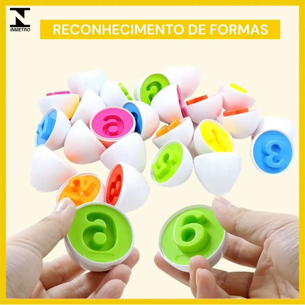 Brinquedo Ovo Didático - Encaixar e Aprender - #3