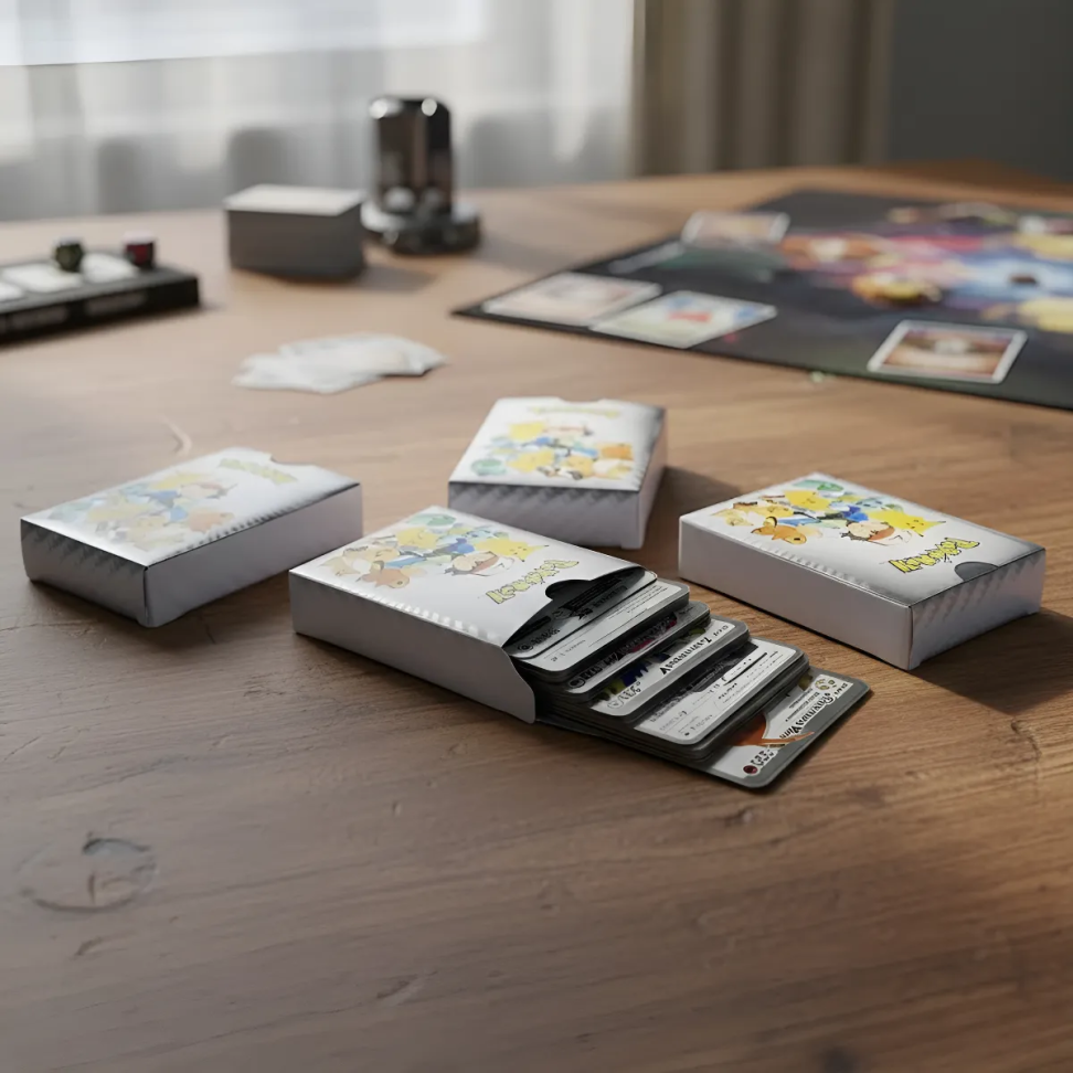 Kit 55 Cartas Brilhantes Pokémon Importadas (Black, Gold, Silver)