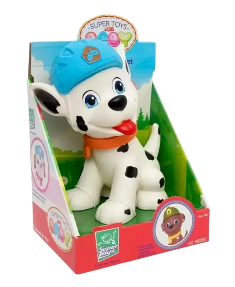 Cachorro Brinquedo Menino Esquadrão Pet Patrulha 100% Vinil