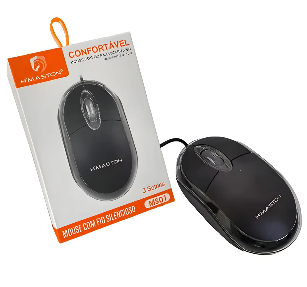 Mouse Óptico Compacto USB LED