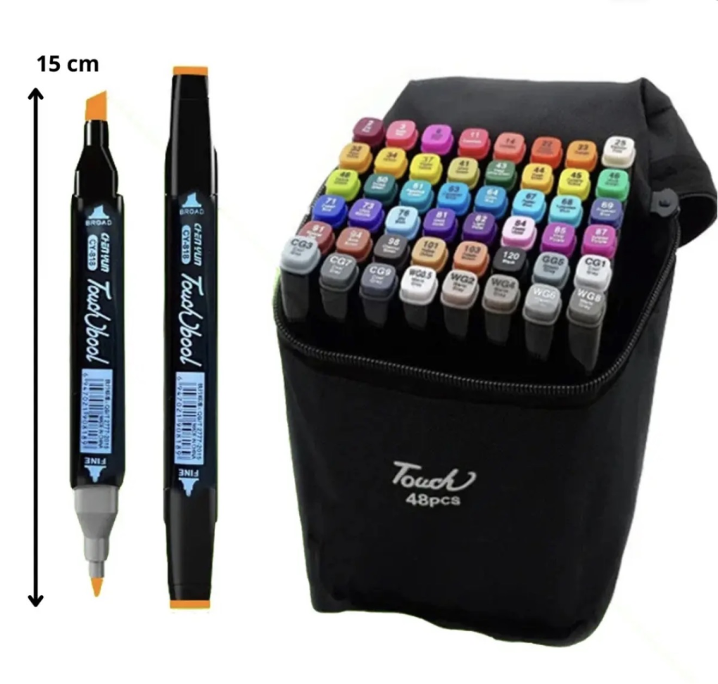 Kit Maleta Com 48 Canetinhas
