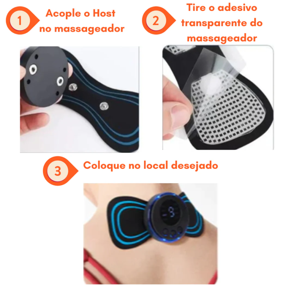 Massageador Portátil com Eletroestimulação Muscular