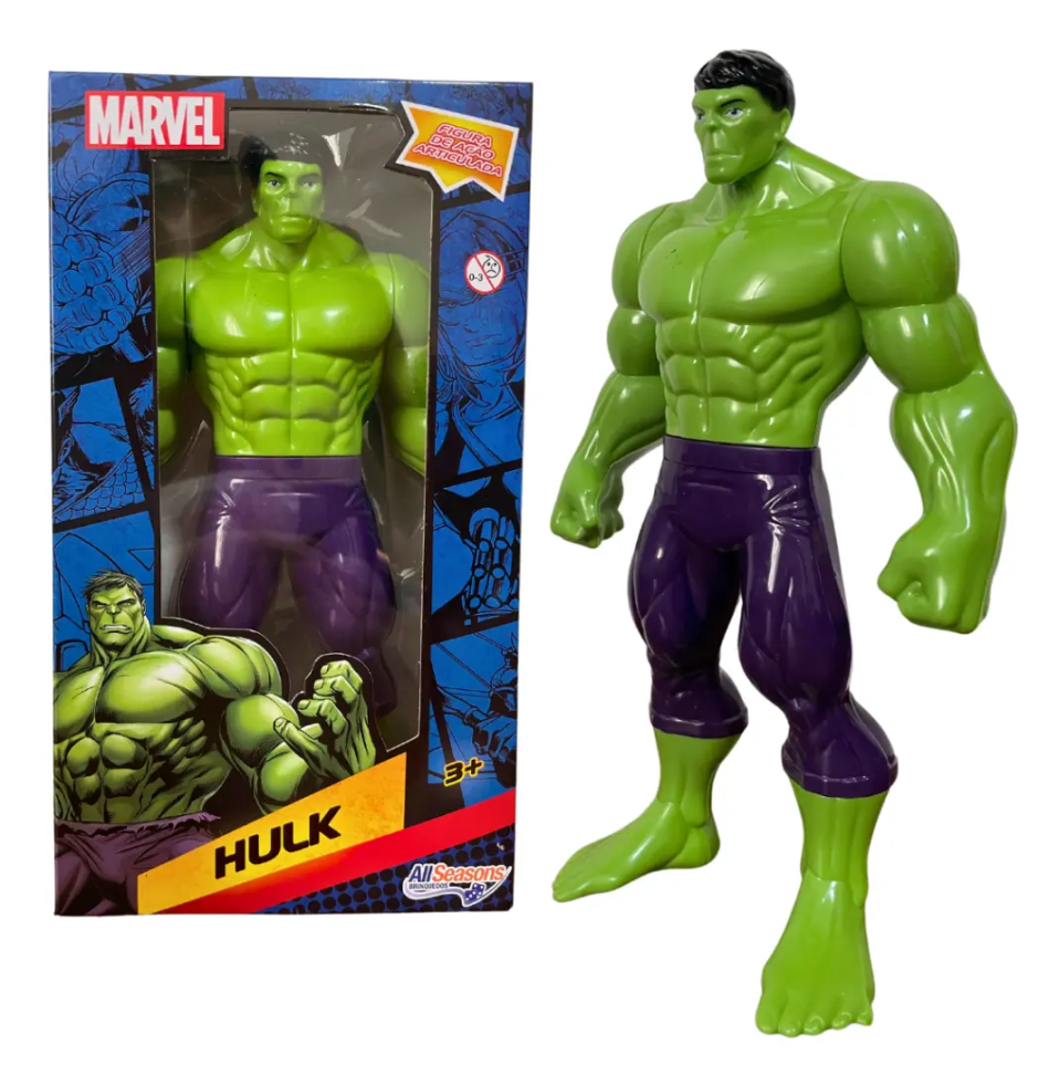 Boneco Hulk Marvel 22cm Articulado Colecionável